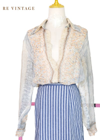 Pastel Echo 淡彩回音雪紡襯衫1