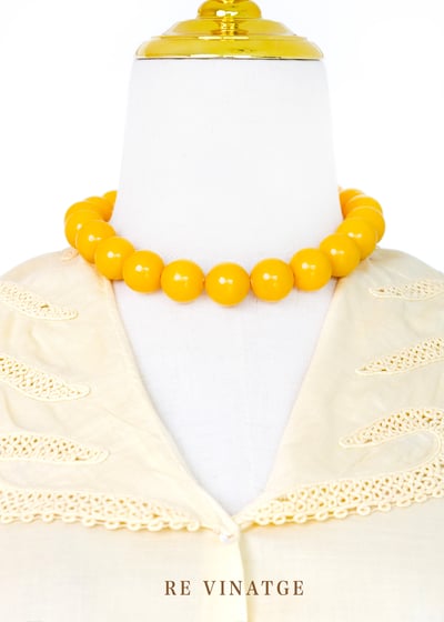 『紐約寶物』奶油黃漂亮領子棉質上衣4