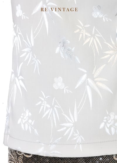 淺灰白月下竹影優雅背心11