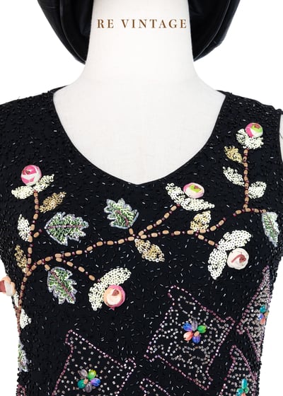 Heavy Beading 浮誇花花背心3