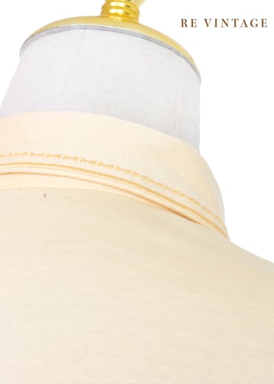 『歐洲寶物』氣質小花鵝黃色棉質上衣4