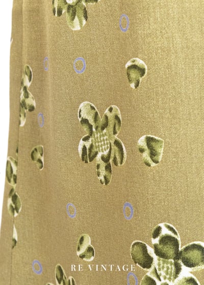 綠豹小花大地溫柔長洋裝15