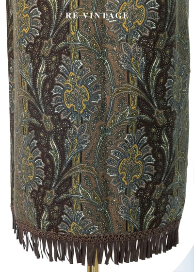 歐洲壁紙Ｘ東方植物紋流蘇美裙（26"）8