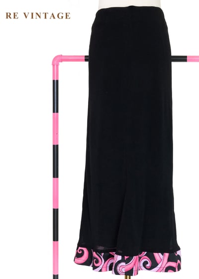 霓虹盡頭的探戈復古普普圖騰拼接裙（26"）1