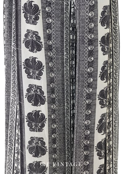 黑白圖騰詩行高腰寬褲（26"）9