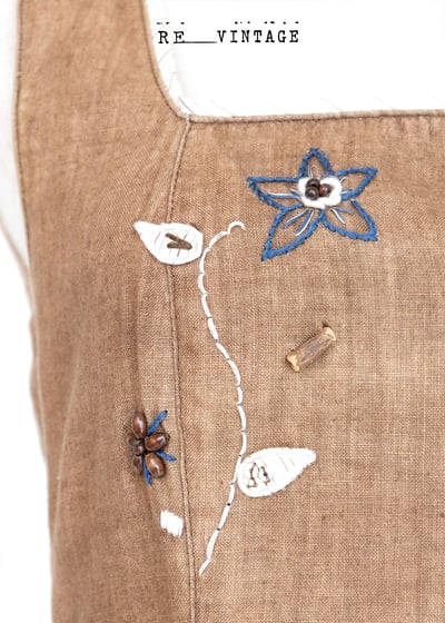 奧地利製- 超美的摩卡宗嬉皮洋裝6