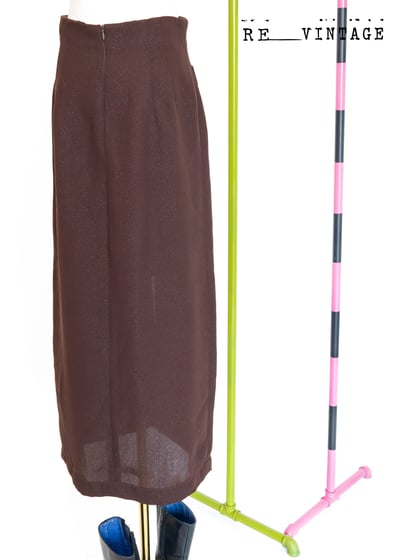 美腿吹風巧克力色開衩長裙（26"）9
