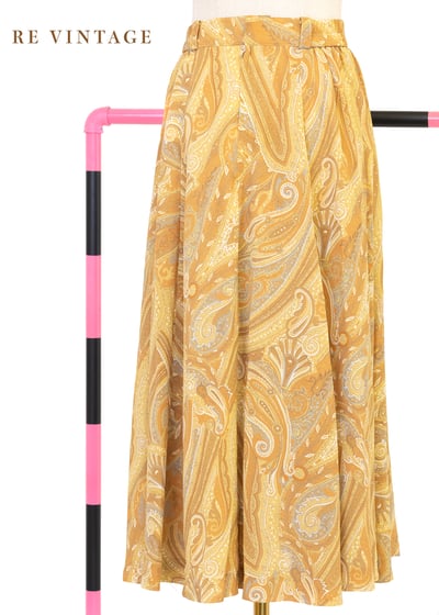 Butter Yellow 復古印花裙(24-25")6