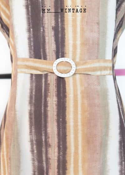 抹茶美拉德線條長洋裝4