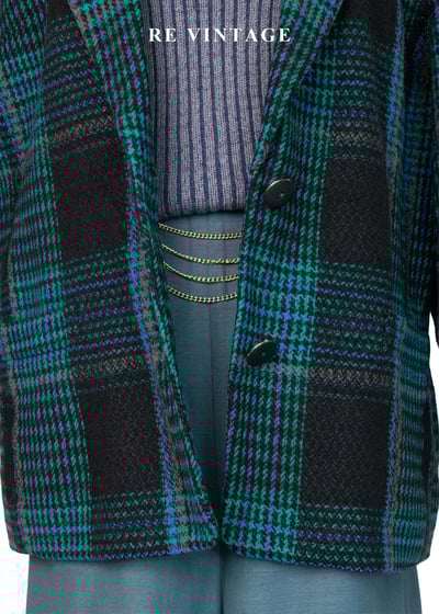 極光格律霓虹編織西裝外套3