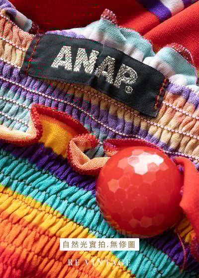 紅寶石甜蜜彩虹長版上衣/迷你洋裝14