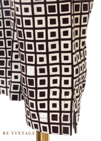 摩登復古迷宮格紋長褲（28"）6