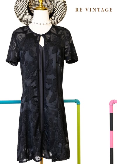 美國製 - 夜色盛開花園照山洋裝8