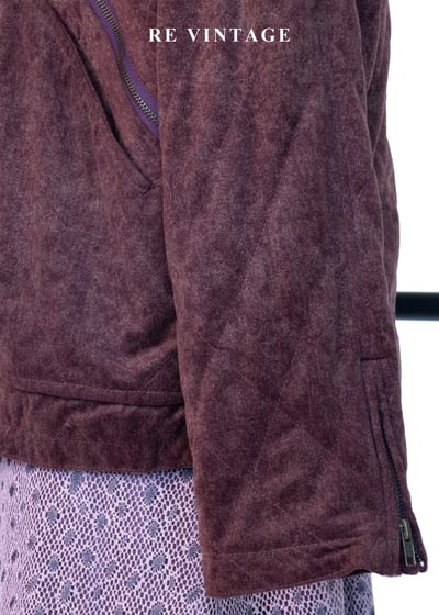 微醺梅洛酒水洗菱格紋夾克外套13