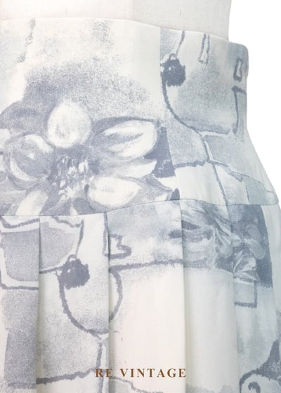 溫柔抽象花卉素描短裙（26"）5