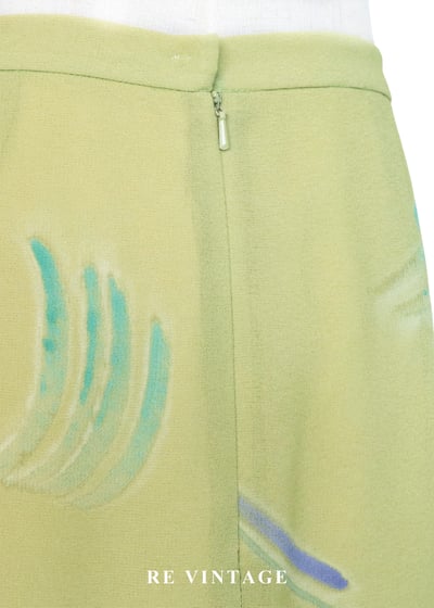 莫內花園的羽毛風筆藝術噴彩長裙（27"）12