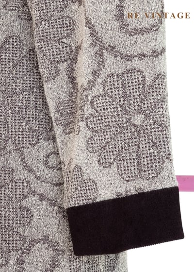 質感單品 - 溫潤培茶壓印花紋西裝式長洋裝13