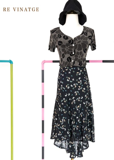 超清涼隱形花朵彈性短袖上衣2