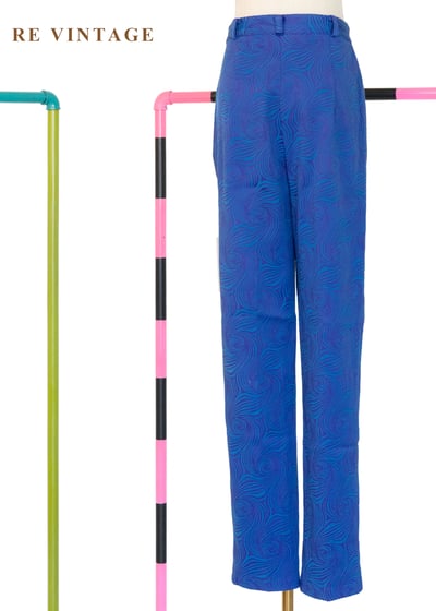 Neon Blue Swirl 霓藍迴旋長褲（26"）9