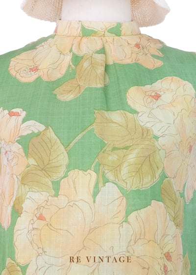 Lemon Petals 檸檬花綠意的午後洋裝6