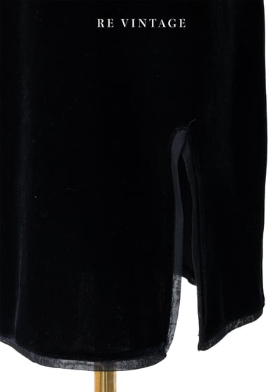 必備單品 - 黑色絨布小短裙（25"）4