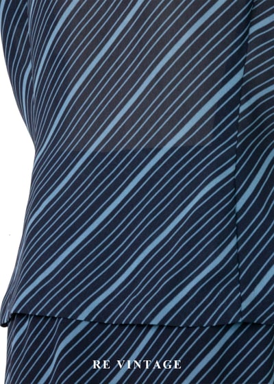 套裝上衣 - 藍色海風斜紋上衣10