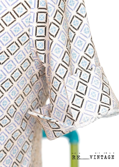 金閃閃小藍菱格彈性上衣5