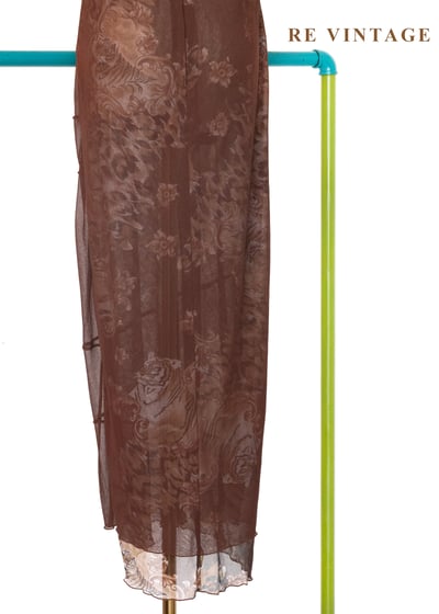 虎虎生風巧克力色長洋裝10