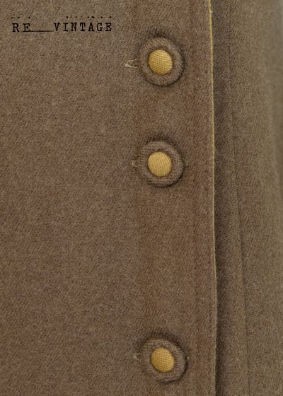 雙排扣黃綠色合身帥氣洋裝8