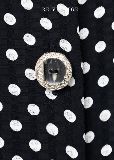 深藍點點夏日洋裝6