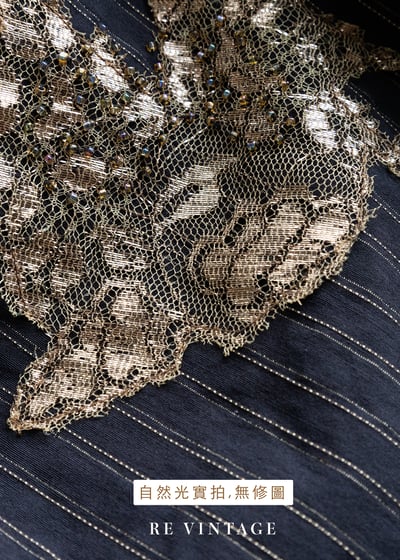 俐落の金花蕾絲拼貼線條及膝裙（27"）14