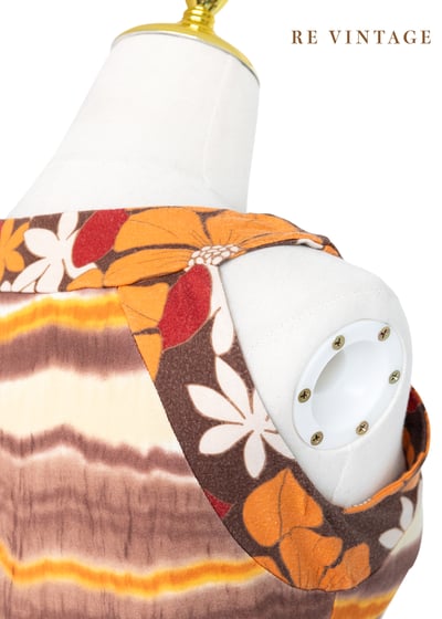 『歐洲寶物』漸層橘色系肩膀小結背心9