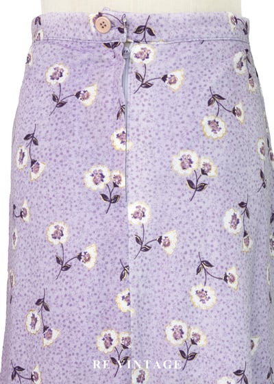 薰衣草紫小碎花俏皮短裙（24"）10