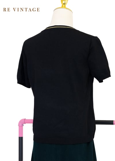 義大利製 - 滿分五顆心薄款針織短袖上衣7