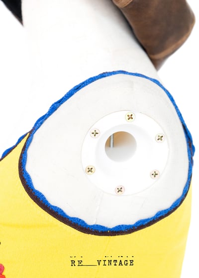 鮮黃色小紅花撞色針織背心8