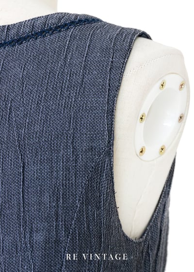 藍染花徑花朵的故事長洋裝13