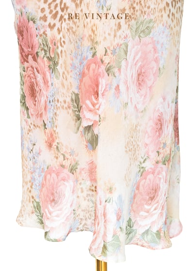 美麗佳人玫瑰豹紋氣質洋裝4