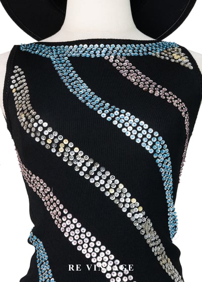 霓虹城市電流心跳針織背心3