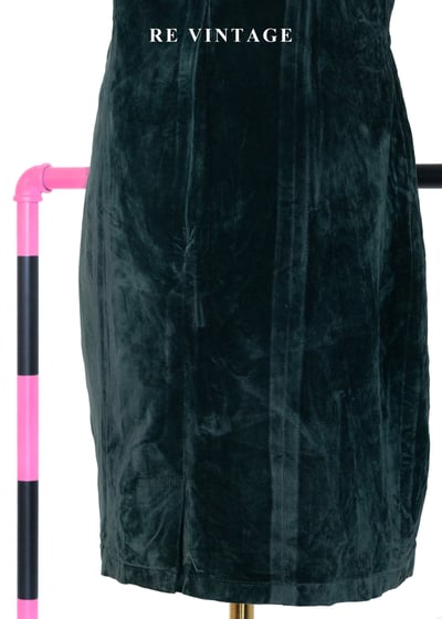 祖母綠精靈女王華麗黑珠細肩帶洋裝12