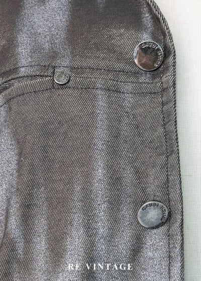 街頭灰霧棕邊界刷色外套7