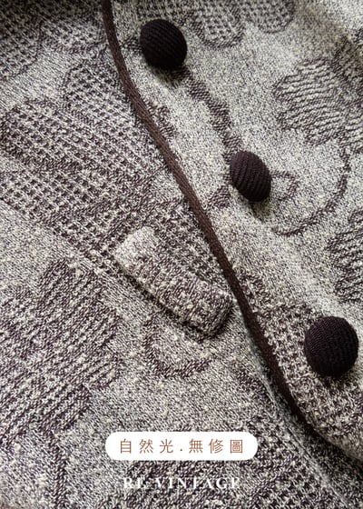 質感單品 - 溫潤培茶壓印花紋西裝式長洋裝21