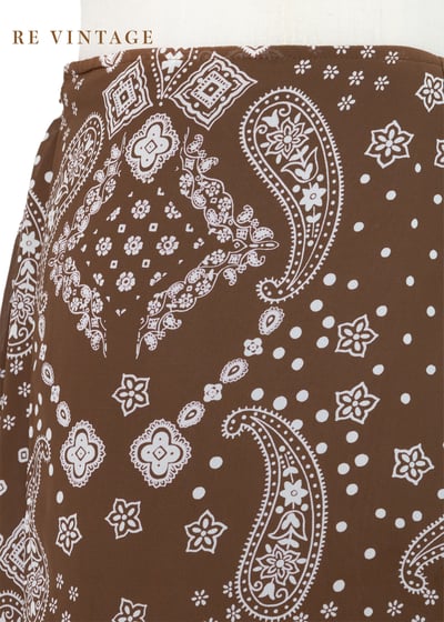 深棕色變形蟲一片裙（24-26"）3