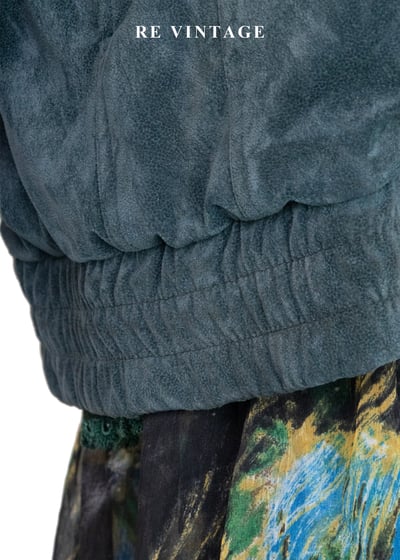 復古孔雀綠工裝夾克外套13