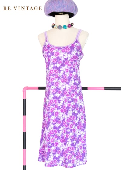 葡萄汽水糖細肩帶洋裝1