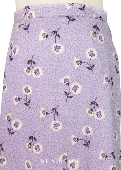 薰衣草紫小碎花俏皮短裙（24"）3
