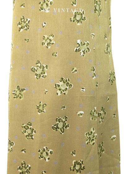 綠豹小花大地溫柔長洋裝5