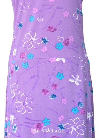 擁抱春天の紫色夢彈性洋裝8