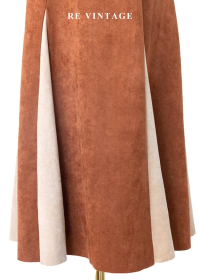 溫潤南瓜橘拼色洋裝4