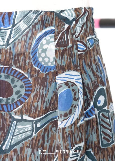 樹枝孤鳥雪紡寬版長褲6