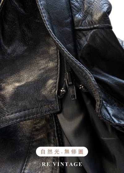 質感單品 -帥氣魔女黑皮革外套19